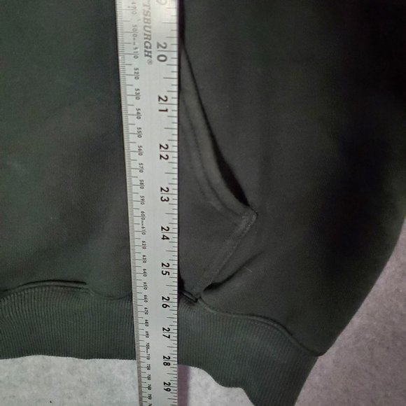 All American Roughneck Men Sweatshirt Large Black Hoodie Logo Pockets READ - Picture 4 of 11